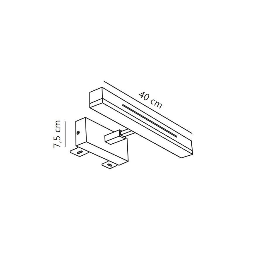 Nordlux - Illuminazione specchio da bagno LED dimmerabile OTIS LED/14W/230V IP44 40 cm cromo opaco