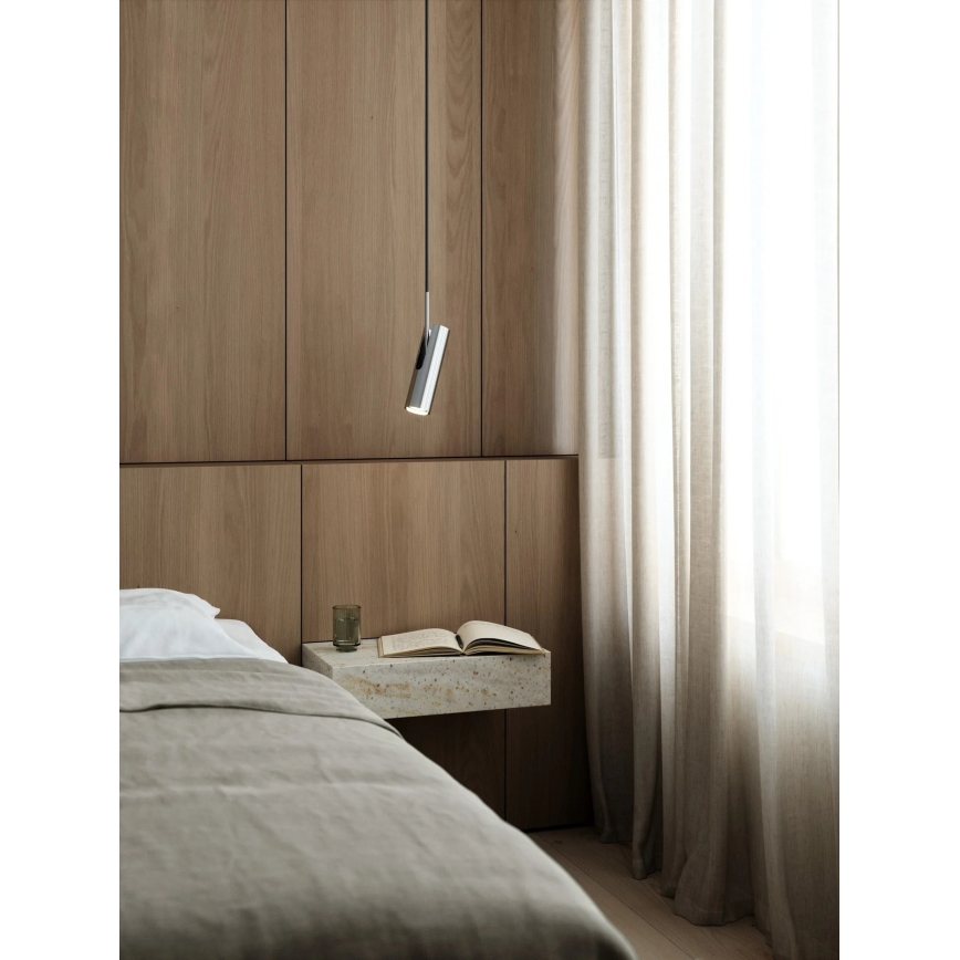 Nordlux - Lampada a sospensione a cavo MIB 1xGU10/20W/230V cromo lucido