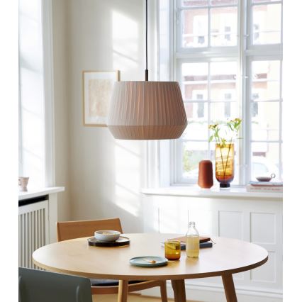 Nordlux - Lampada a sospensione con cavo DICTE 1xE27/60W/230V Ø 40 cm beige