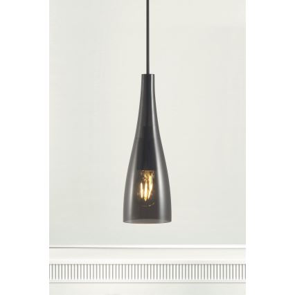 Nordlux - Lampada a sospensione con cavo EMBLA 1xE27/40W/230V fumé/nero