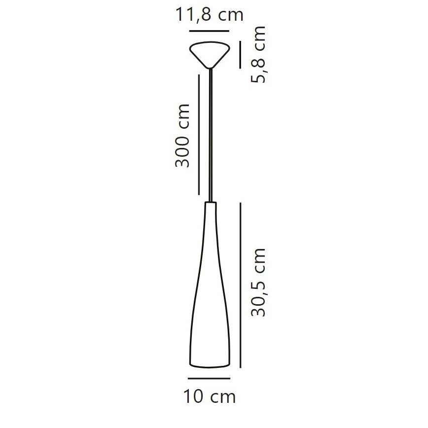 Nordlux - Lampada a sospensione con cavo EMBLA 1xE27/40W/230V fumé/nero