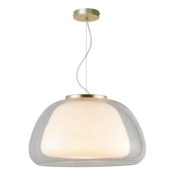 Nordlux - Lampada a sospensione con cavo JELLY 1xE27/40W/230V bianco/trasparente Ø 39 cm
