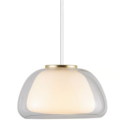 Nordlux - Lampada a sospensione con cavo JELLY 1xE27/40W/230V bianco/trasparente Ø 39 cm
