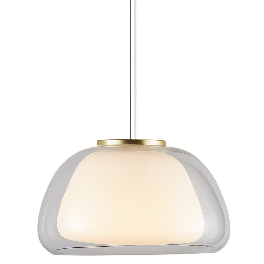 Nordlux - Lampada a sospensione con cavo JELLY 1xE27/40W/230V bianco/trasparente Ø 39 cm
