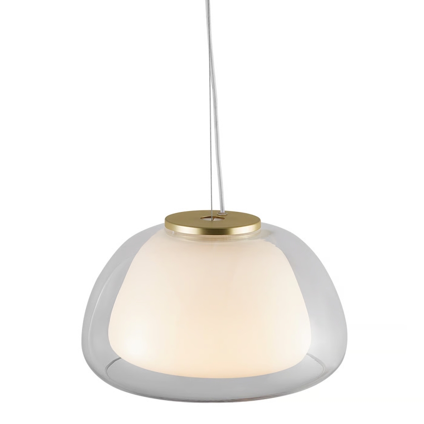 Nordlux - Lampada a sospensione con cavo JELLY 1xE27/40W/230V bianco/trasparente Ø 39 cm