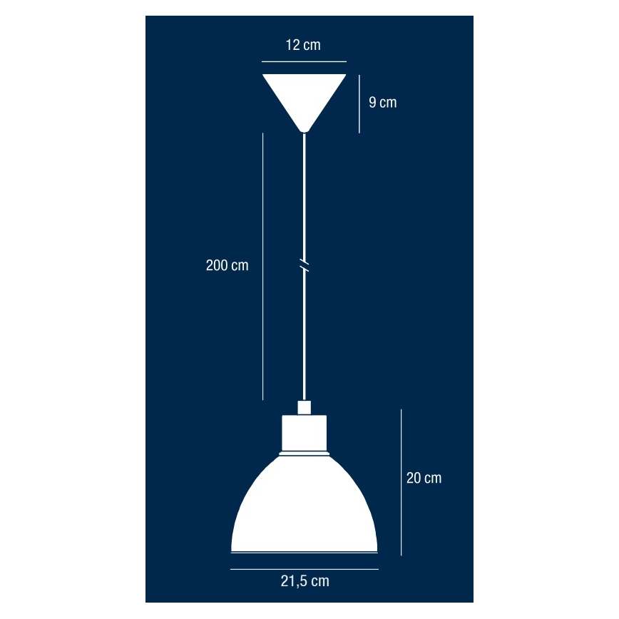 Nordlux - Lampada a sospensione con cavo POP 1xE27/40W/230V nero