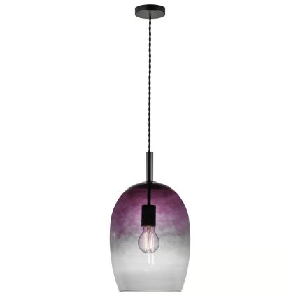 Nordlux - Lampada a sospensione con cavo UMA 1xE27/40W/230V Ø 23 cm nero/fumé