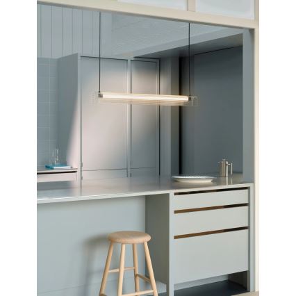 Nordlux - Lampada a sospensione LED dimmerabile ALIANI LED/20W/230V 3000K 100 cm nero/trasparente