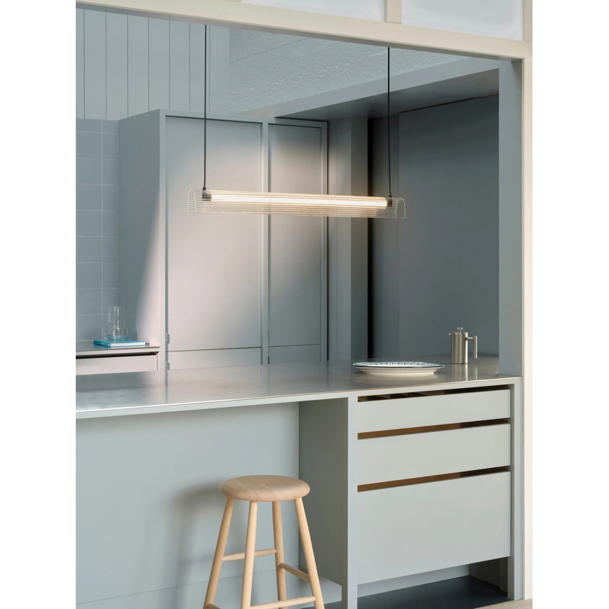 Nordlux - Lampada a sospensione LED dimmerabile ALIANI LED/20W/230V 3000K 100 cm nero/trasparente