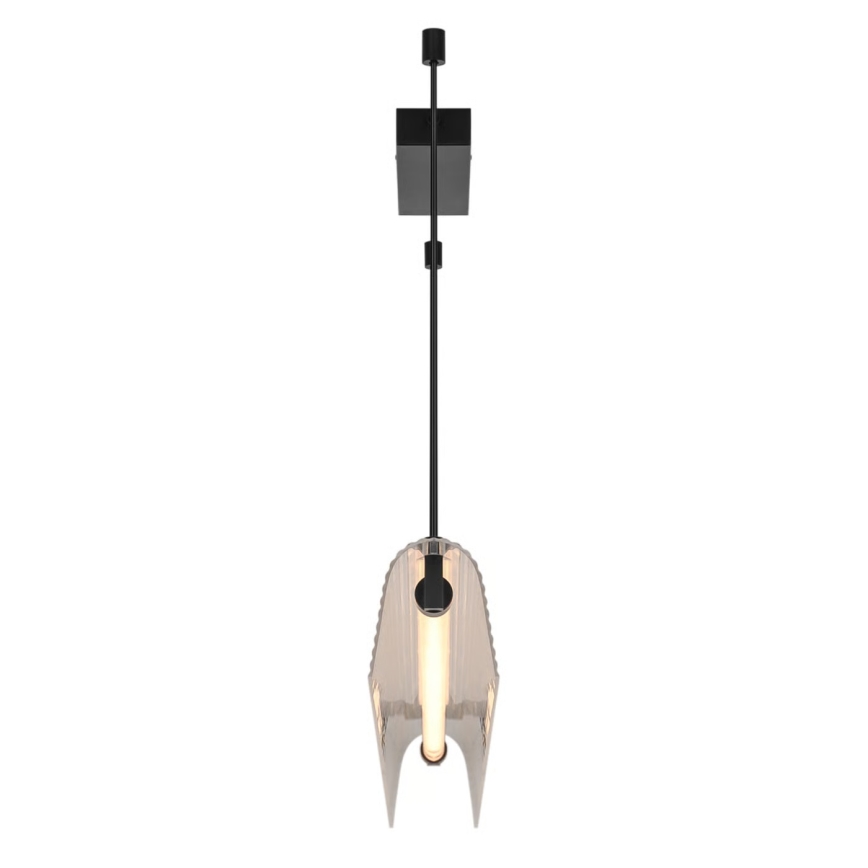 Nordlux - Lampada a sospensione LED dimmerabile ALIANI LED/20W/230V 3000K 100 cm nero/trasparente