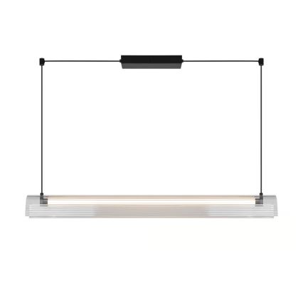 Nordlux - Lampada a sospensione LED dimmerabile ALIANI LED/20W/230V 3000K 100 cm nero/trasparente