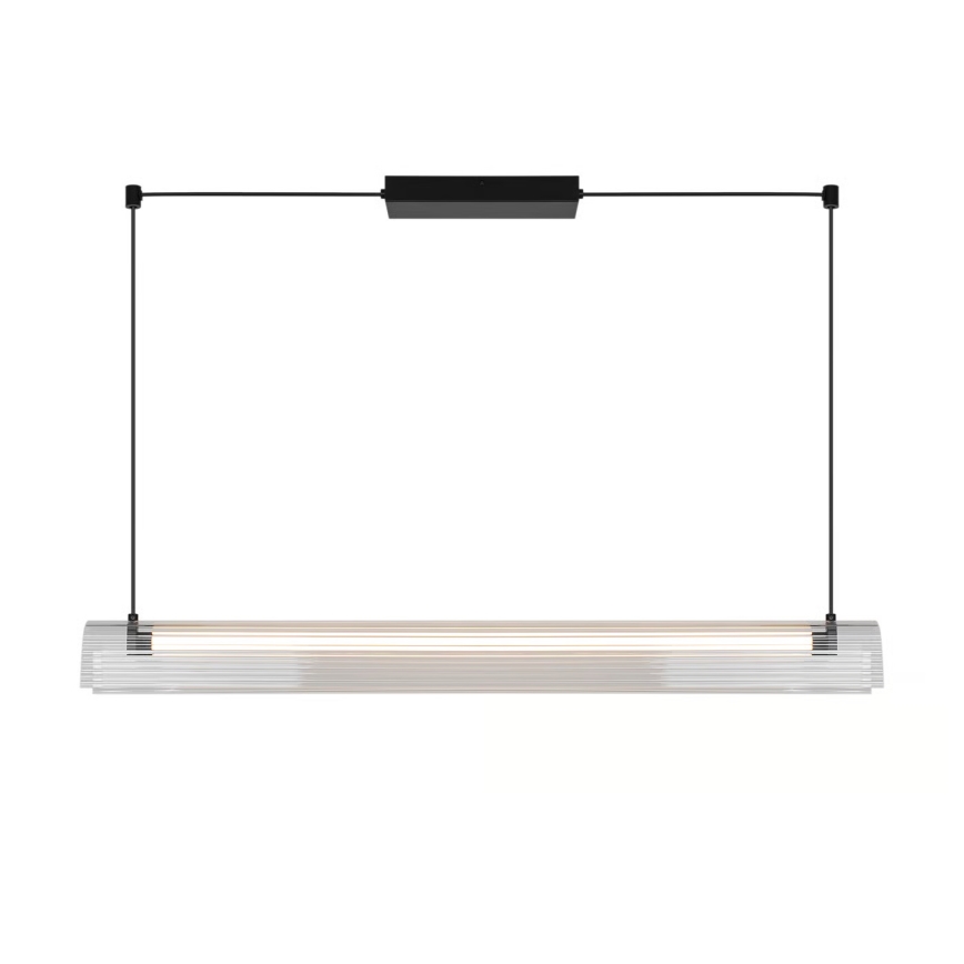 Nordlux - Lampada a sospensione LED dimmerabile ALIANI LED/20W/230V 3000K 100 cm nero/trasparente