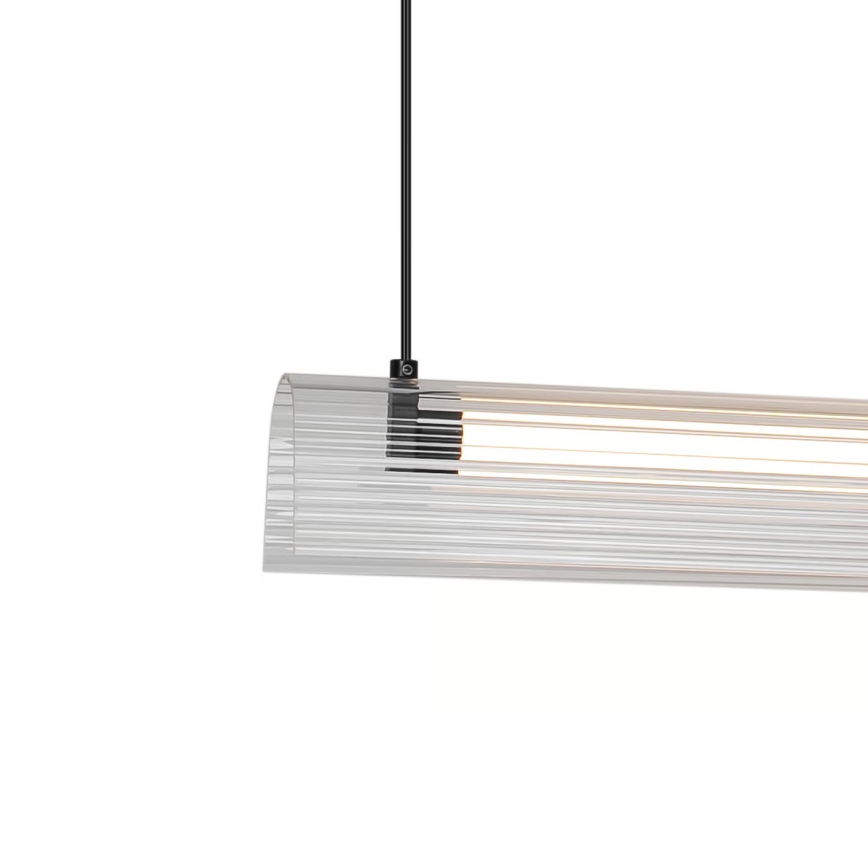 Nordlux - Lampada a sospensione LED dimmerabile ALIANI LED/20W/230V 3000K 100 cm nero/trasparente