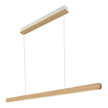 Nordlux - Lampada a sospensione LED dimmerabile su cavo ILGAS LED/47W/230V 3000K beige/bianco/frassino 115 cm