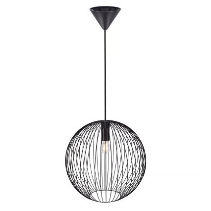 Nordlux - Lampada a sospensione su cavo BERONI 1xE27/60W/230V nero Ø 35 cm