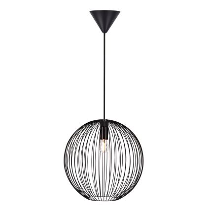 Nordlux - Lampada a sospensione su cavo BERONI 1xE27/60W/230V nero Ø 35 cm