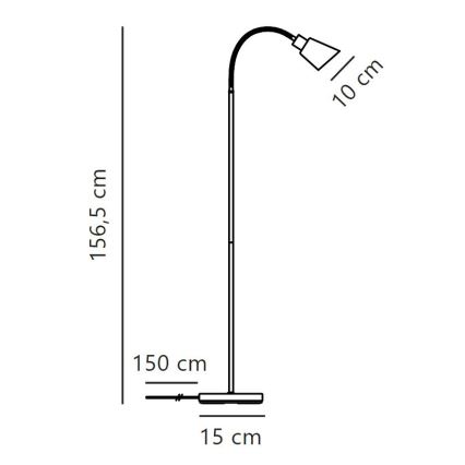 Nordlux - Lampada con piedistallo MOLLI 1xE14/25W/230V