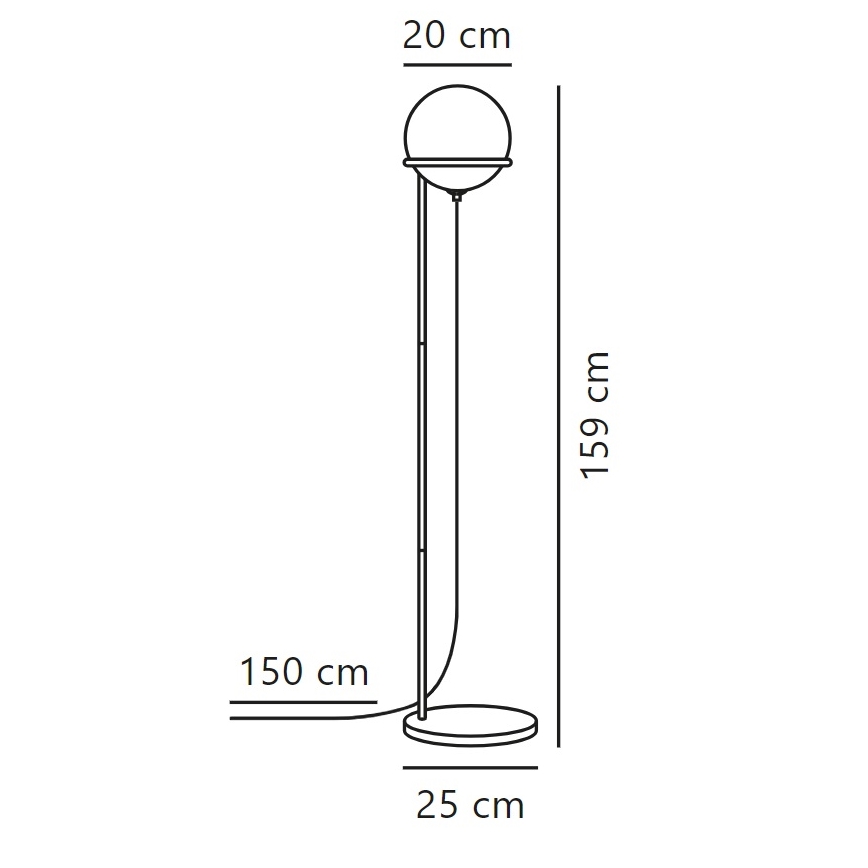 Nordlux - Lampada con piedistallo WILSON 1xG9/5W/230V nero
