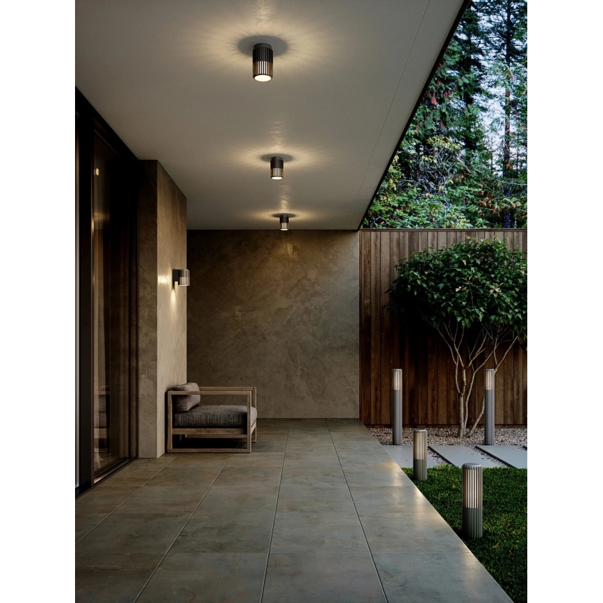 Nordlux - Lampada da esterno ALUDRA 1xE27/15W/230V IP44 antracite 45,4 cm