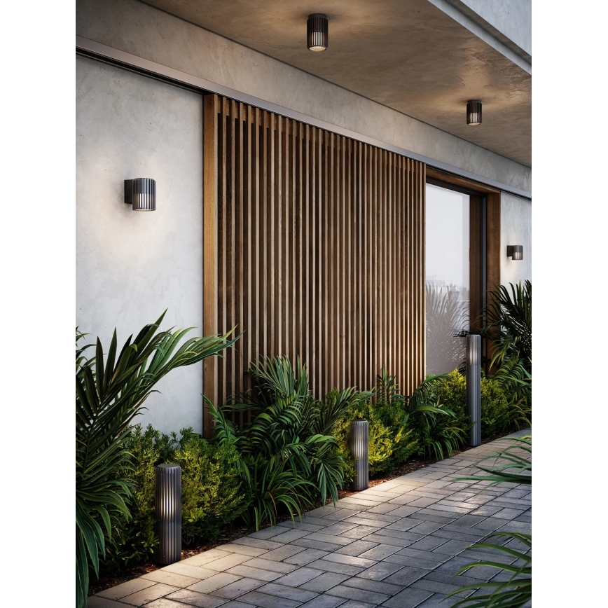 Nordlux - Lampada da esterno ALUDRA 1xE27/15W/230V IP44 antracite 45,4 cm
