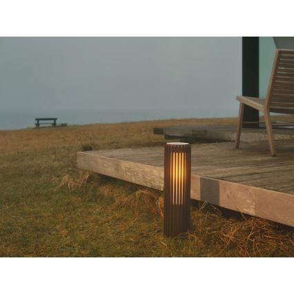 Nordlux - Lampada da esterno ALUDRA 1xE27/15W/230V IP44 marrone 45,4 cm