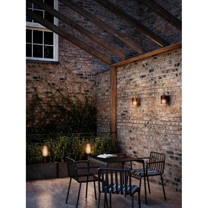 Nordlux - Lampada da esterno ALUDRA 1xE27/15W/230V IP44 marrone 45,4 cm