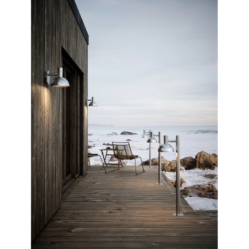 Nordlux - Lampada da esterno ARKI 1xE27/20W/230V IP54 100 cm argento