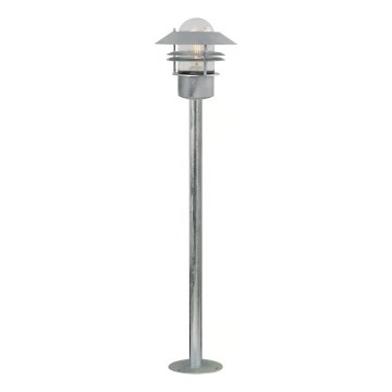 Nordlux - Lampada da esterno BLOKHUS 1xE27/60W/230V IP54, argento, 92 cm
