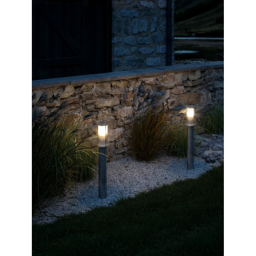 Nordlux - Lampada da esterno LINTON 1xE27/15W/230V IP54 argento