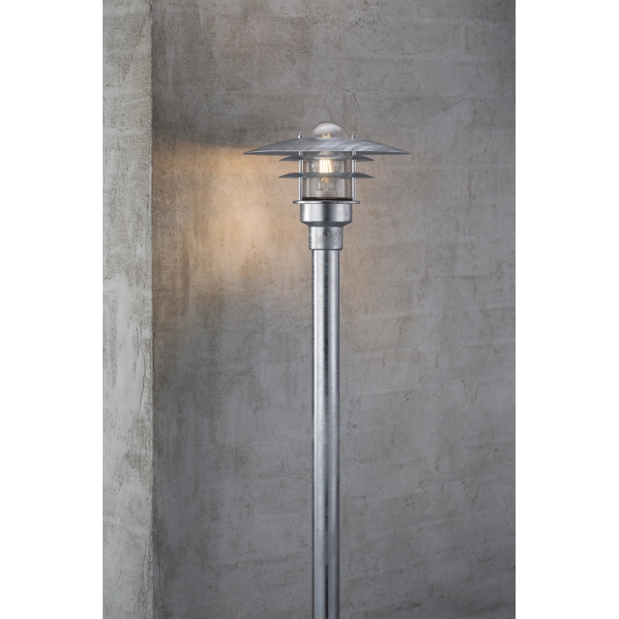 Nordlux - Lampada da esterno LONSTRUP 1xE27/60W/230V IP44 cromo opaco 116 cm