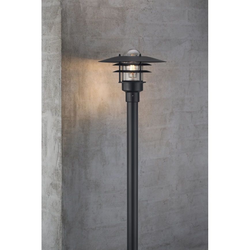 Nordlux - Lampada da esterno LONSTRUP 1xE27/60W/230V IP44 nero 116 cm