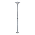 Nordlux - Lampada da esterno VEJERS 1xE27/60W/230V IP54 argento 130 cm