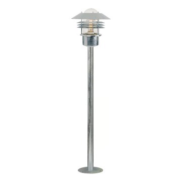 Nordlux - Lampada da esterno VEJERS 1xE27/60W/230V IP54 argento 92 cm