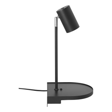 Nordlux - Lampada da parete con mensola CODY 1xGU10/15W/230V nera