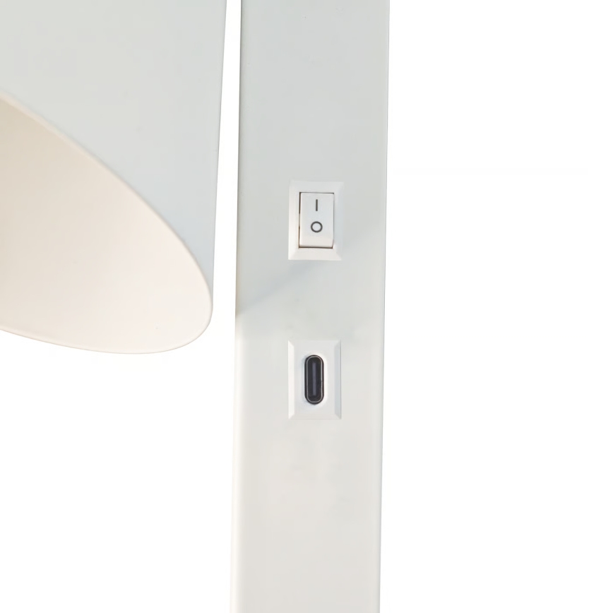 Nordlux - Lampada da parete con USB WILMER 1xE14/40W/230V bianca