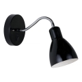 Nordlux - Lampada da parete CYCLONE 1xE14/15W/230V nera