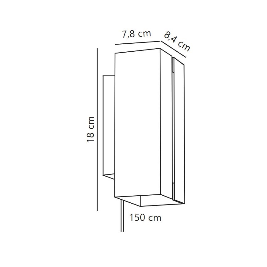 Nordlux - Lampada da parete dimmerabile LED CURTIZ 2xLED/4,5W/230V nero