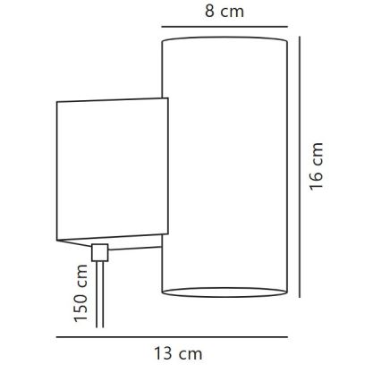Nordlux - Lampada da parete dimmerabile LED MONA LED/10W/230V CRI 90