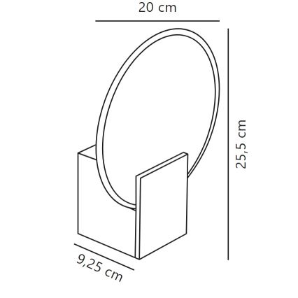 Nordlux - Lampada da parete dimmerabile per bagno HESTER LED/9,5W/230V IP44 bianco