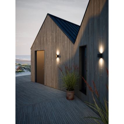 Nordlux - Lampada da parete LED per esterni CANTO 2xLED/6W/230V IP44 nero