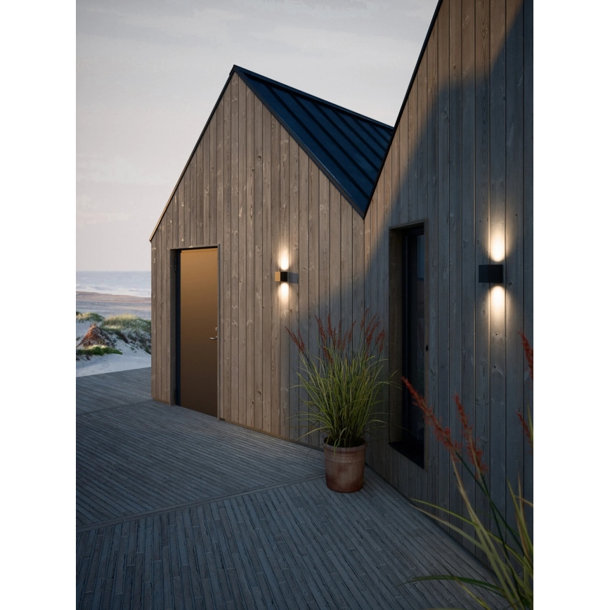 Nordlux - Lampada da parete LED per esterni CANTO 2xLED/6W/230V IP44 nero