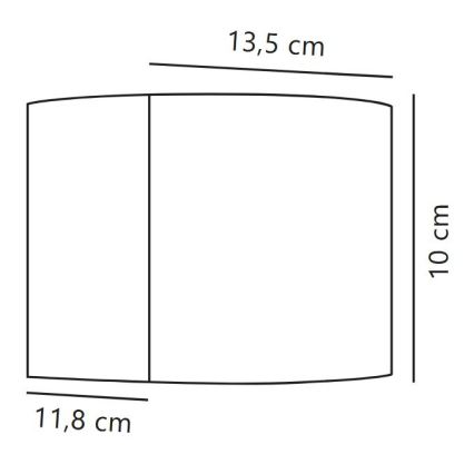 Nordlux - lampada da parete LED per esterni MILDA LED/4,9W/230V IP44 antracite