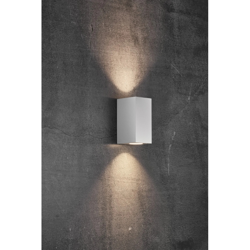 Nordlux - Lampada da parete per esterni CANTO 2xGU10/28W/230V IP44 bianca