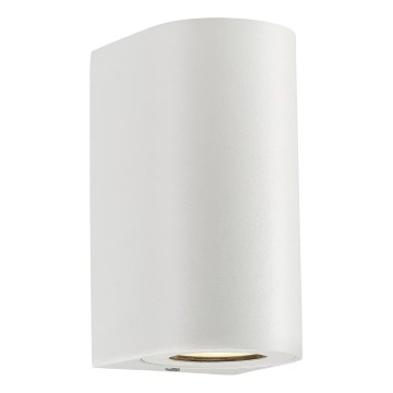 Nordlux - Lampada da parete per esterni CANTO 2xGU10/28W/230V IP44 bianca