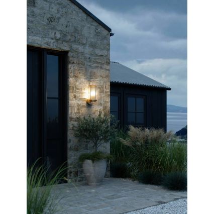 Nordlux - Lampada da parete per esterni LINTON 1xE27/15W/230V IP54 ottone