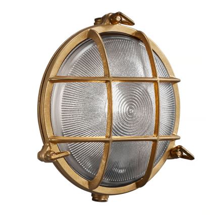 Nordlux - Lampada da parete per esterni POLPERRO 1xE27/12,5W/230V IP64 ottone