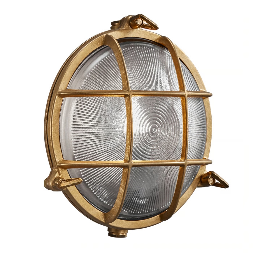 Nordlux - Lampada da parete per esterni POLPERRO 1xE27/12,5W/230V IP64 ottone