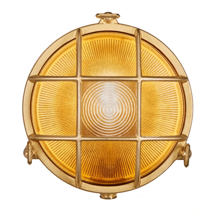 Nordlux - Lampada da parete per esterni POLPERRO 1xE27/12,5W/230V IP64 ottone