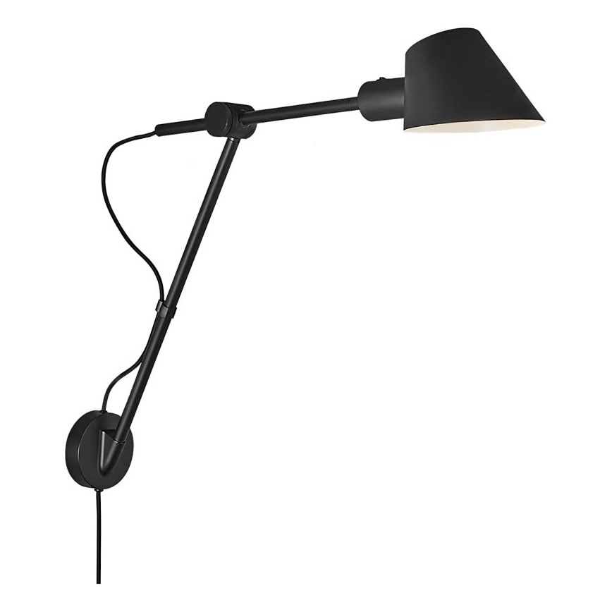 Nordlux - Lampada da parete STAY 1xE27/60W/230V nera