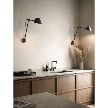 Nordlux - Lampada da parete STAY 1xE27/60W/230V nera